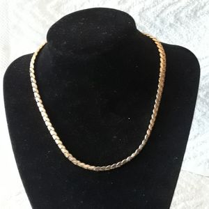 Vintage Coro gold tone choker